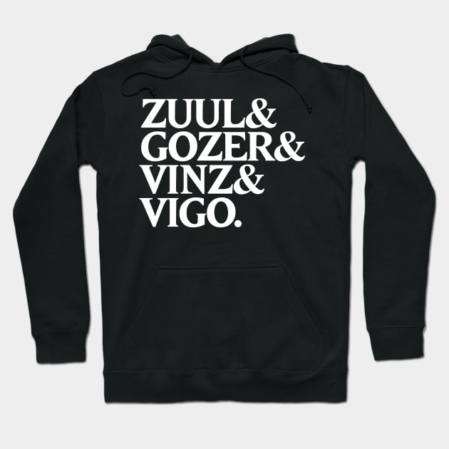 Zuul&Gozer&Vinz&Vigo Hoodie by butcherbilly